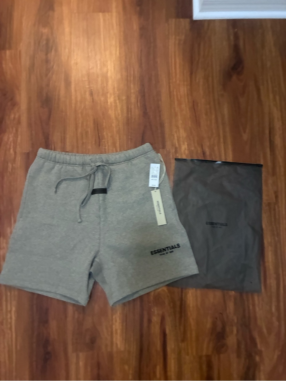 Fear of God ESSENTIALS Men's Gray Drawstring Athletic Shorts